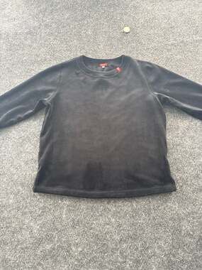 Airhole Black Fleece Base Layer Top with Thumbholes Size XL